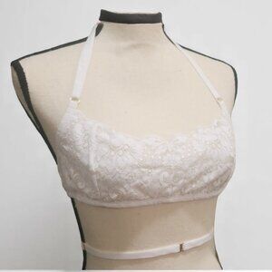 Don't cross me Halter in Blanc